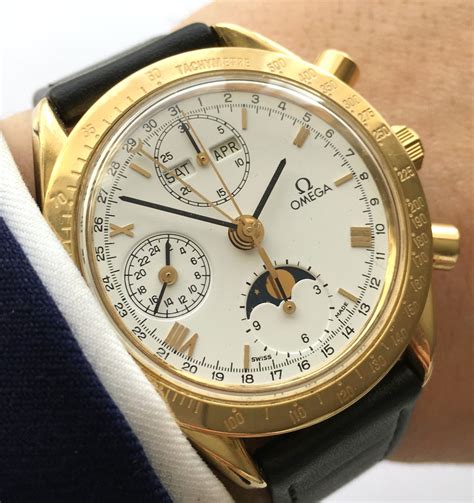 omega triple date moonphase|omega chronometer triple date 3220.50.